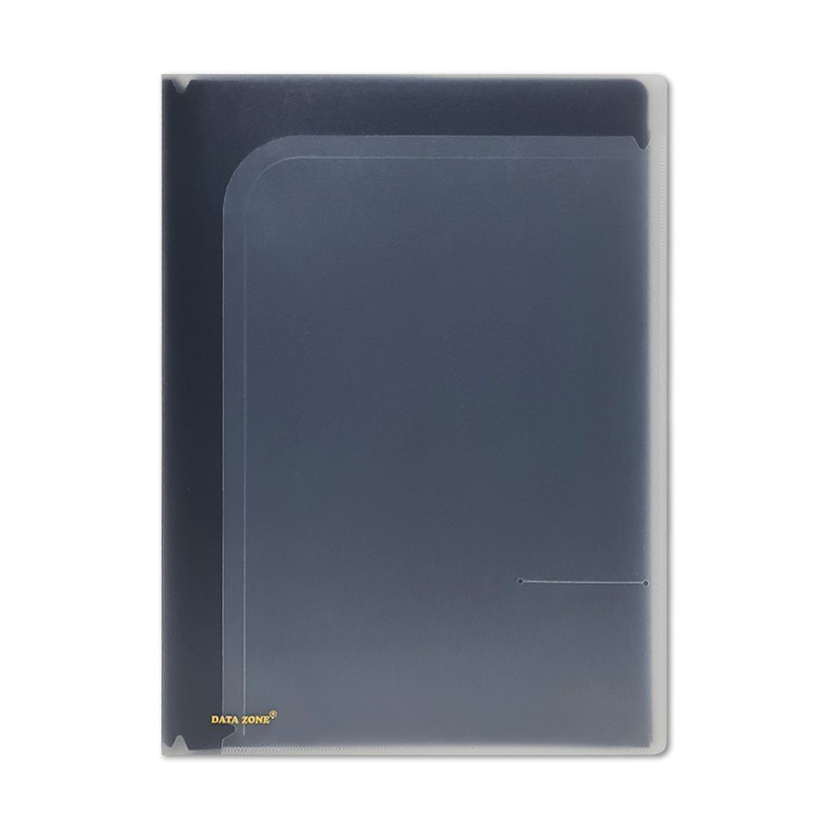 DATA ZONE - Carpeta A4 Polipropileno 6 Bolsillos Interiores  Datazone Negro
