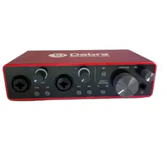 GENERICO - Interfaz de audio USB de 3ra generacion con 2 entradas y 2 salidas DEBRA 2i2