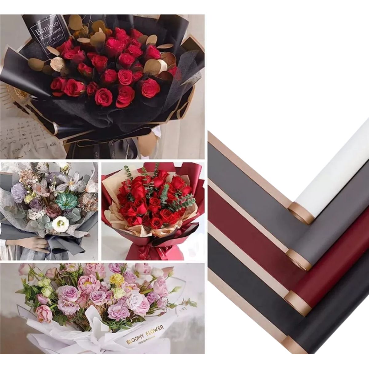 GENERICO - Papel Coreano Para Arreglos De Flores 20 Pcs