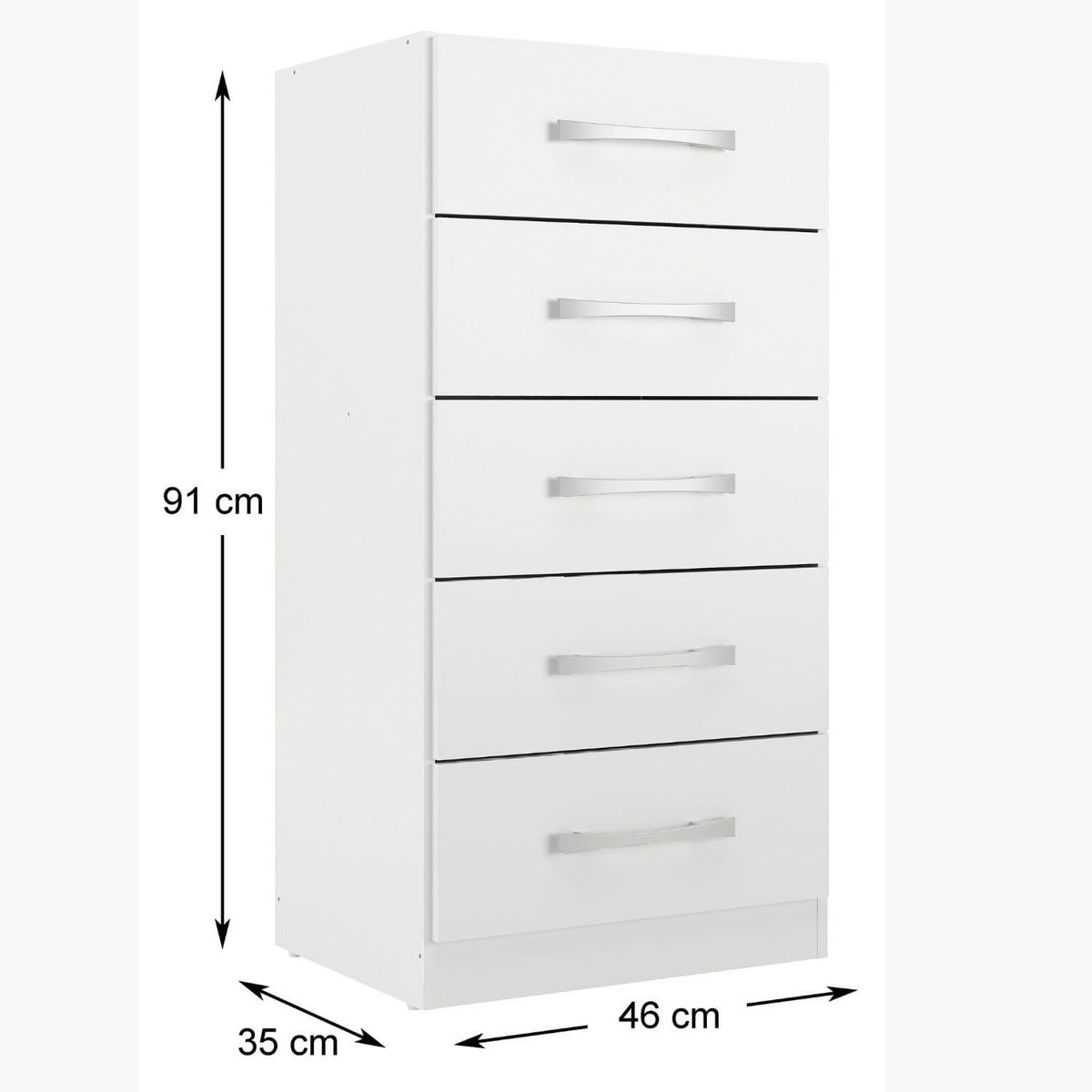 MOVELARIA - Combo comoda 5 cajones + comoda 10 cajones blanco blanco rb0510