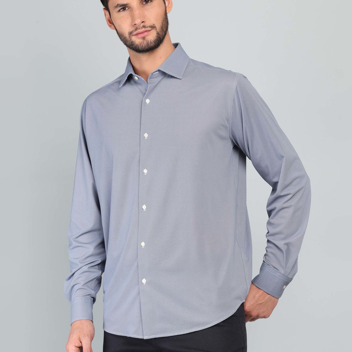 ARROW - Camisa Ultra Spandex Regular Fit Azul Marino Arrow ARROW