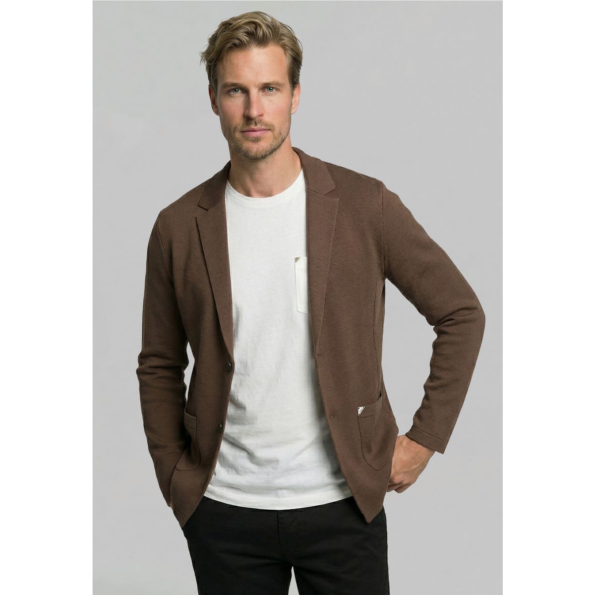 NEW MAN - Cardigan Dover Mocha New Man