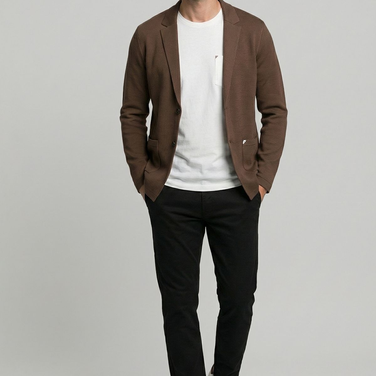 NEW MAN - Cardigan Dover Mocha New Man