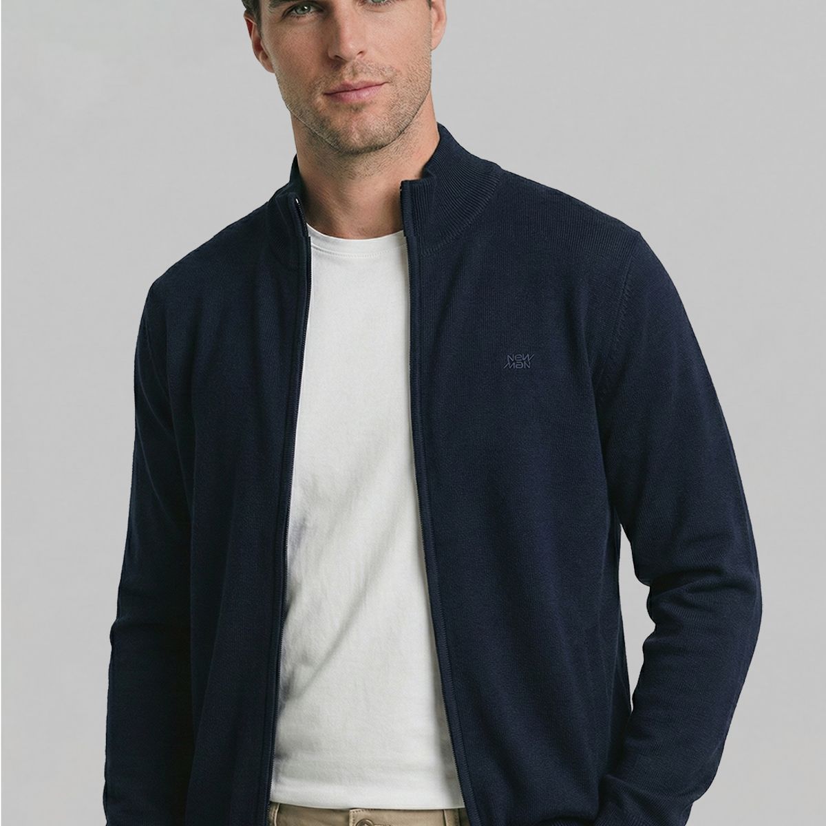 NEW MAN - Sweater Granada Navy New Man