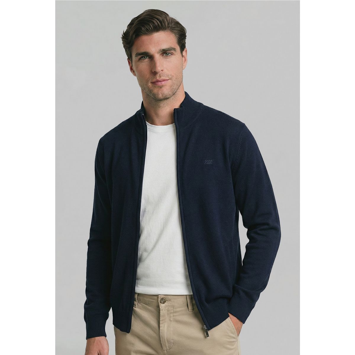 NEW MAN - Sweater Granada Navy New Man