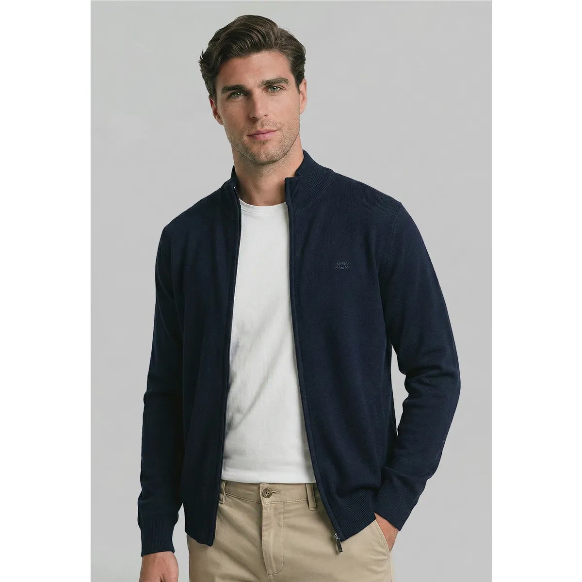NEW MAN - Sweater Granada Navy New Man