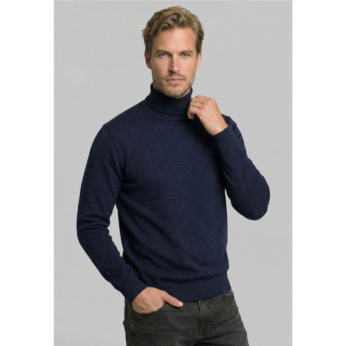 NEW MAN - Sweater Arganza Navy New Man