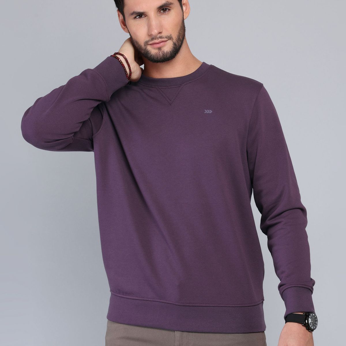 ARROW - Polerón Cuello Redondo Regular Fit Burdeo Arrow ARROW