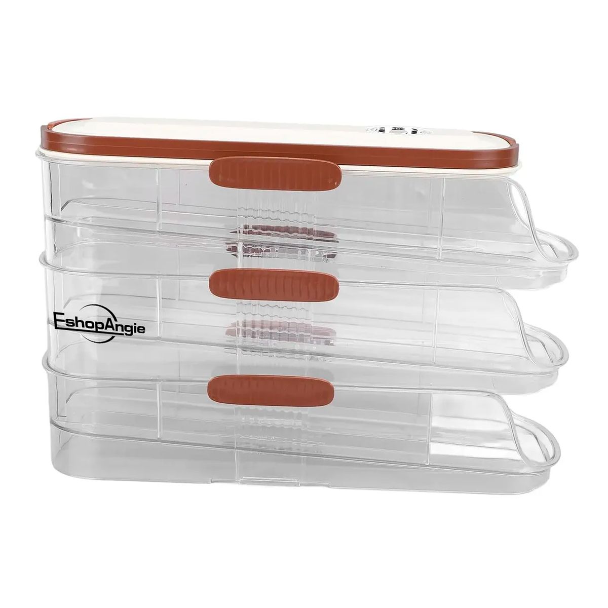 ESHOPANGIE - Organizador De Huevo Automatico 3 Niveles Dispensador Nevera