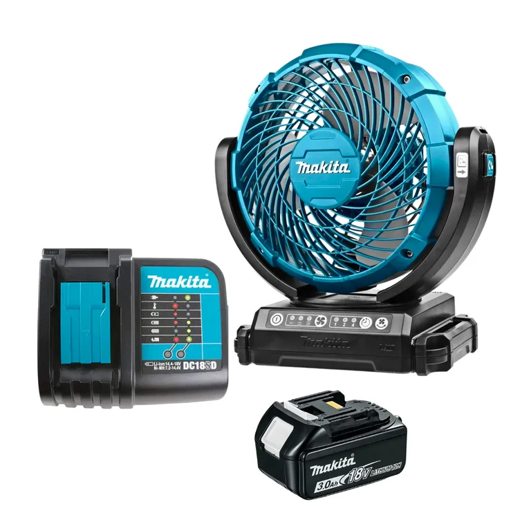 MAKITA Ventilador Inalámbrico 7-1/8 Lxt Car/Bat 3Ah DCF102SF