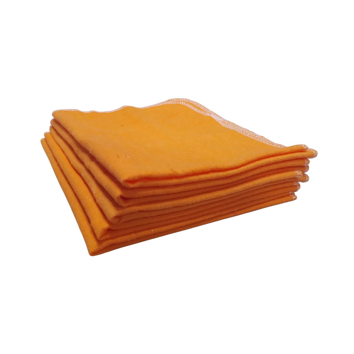 GENERICO - Pack 5 Paños Naranjos Franela  Antipolvo 40x35 – Superficies Limpias y Brillantes