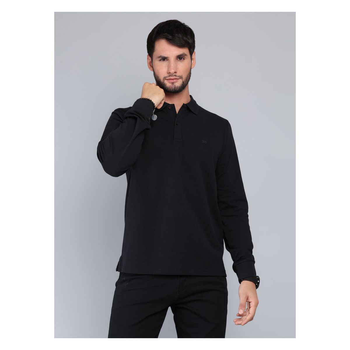 ARROW - Polera Pique Regular Fit Negro Arrow ARROW