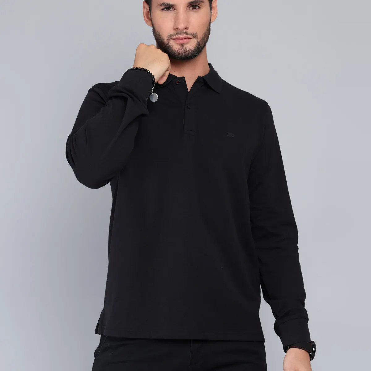ARROW - Polera Pique Regular Fit Negro Arrow ARROW
