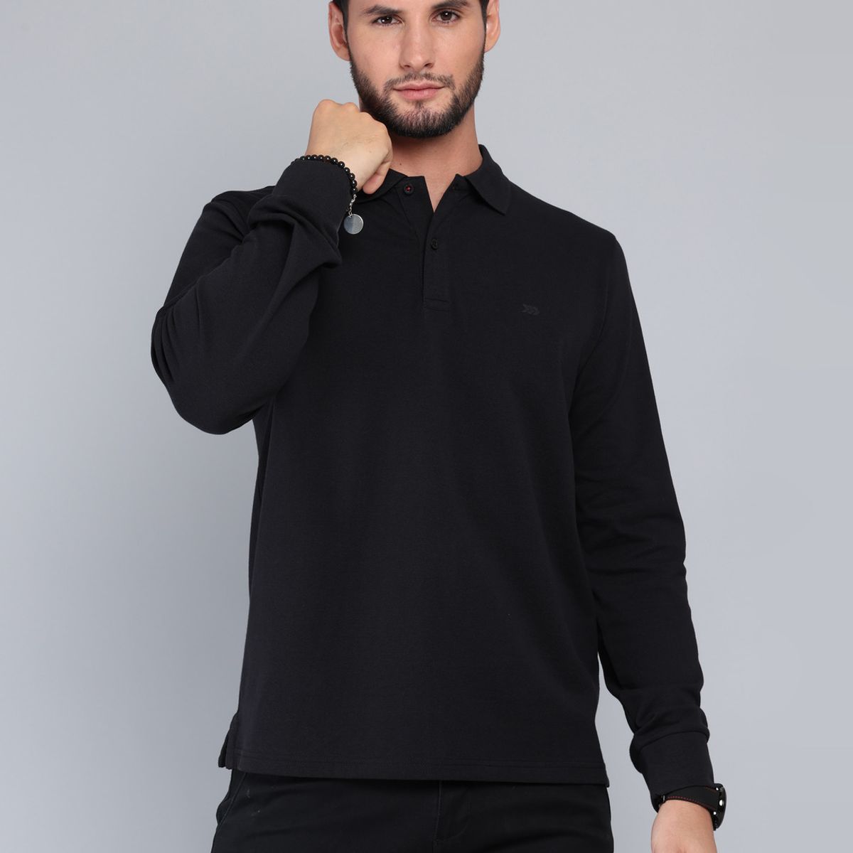 ARROW - Polera Pique Regular Fit Negro Arrow ARROW