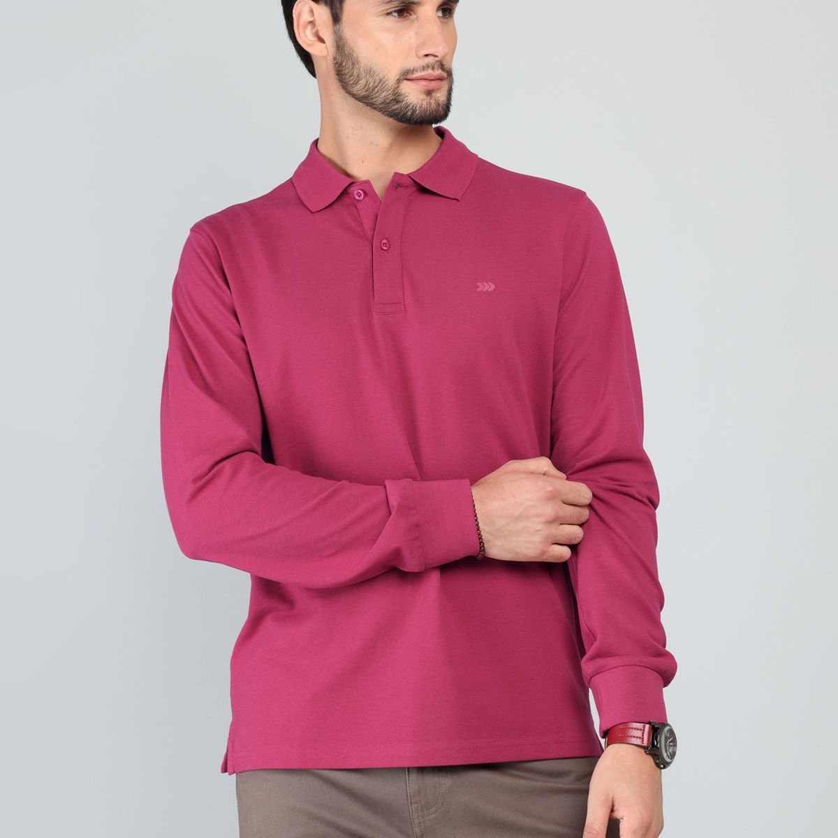 ARROW - Polera Pique Regular Fit Guinda Arrow ARROW