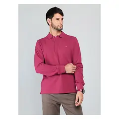 ARROW - Polera Pique Regular Fit Guinda