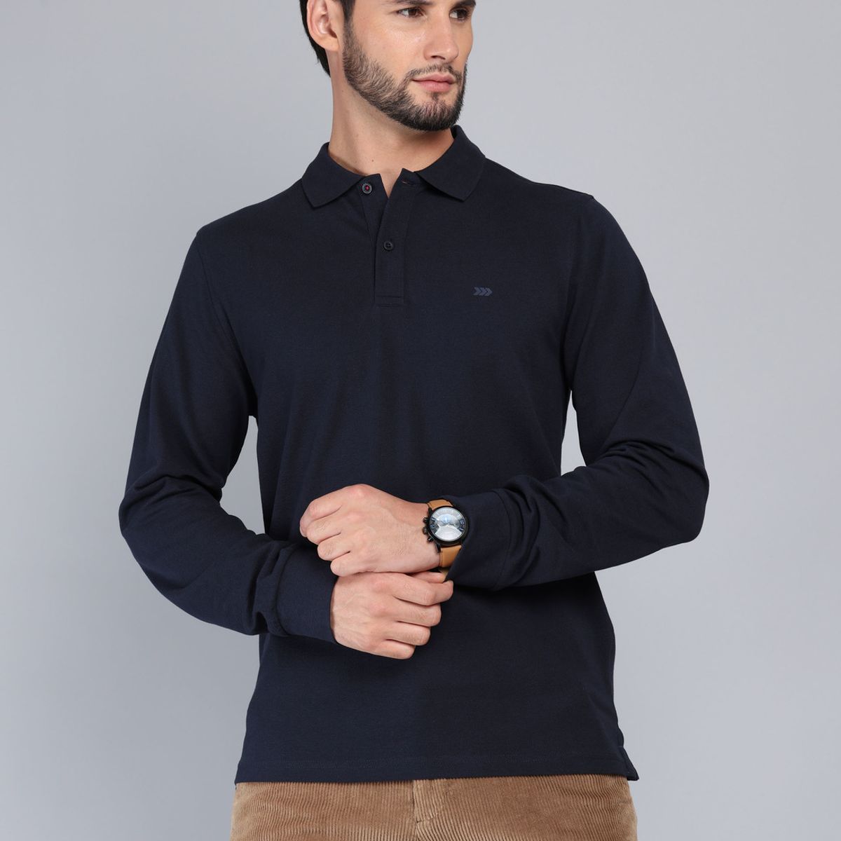 ARROW - Polera Pique Regular Fit Azul Marino Arrow ARROW