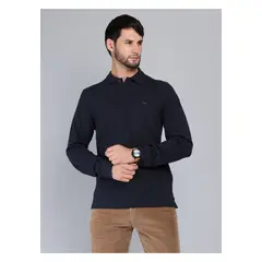 ARROW - Polera Pique Regular Fit Azul Marino