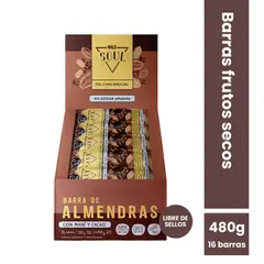 WILD FOODS - Barra de cereal Wild Soul bar - Cacao Almendra Maní 16 unidades