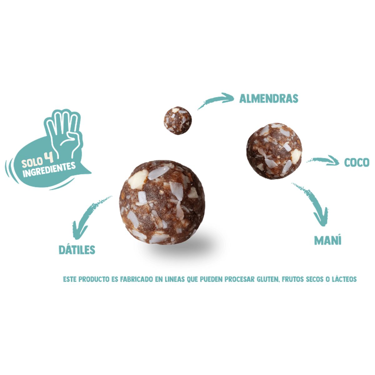 UNDERFIVE - Snack Balls Underfive - Coco 6 unidades