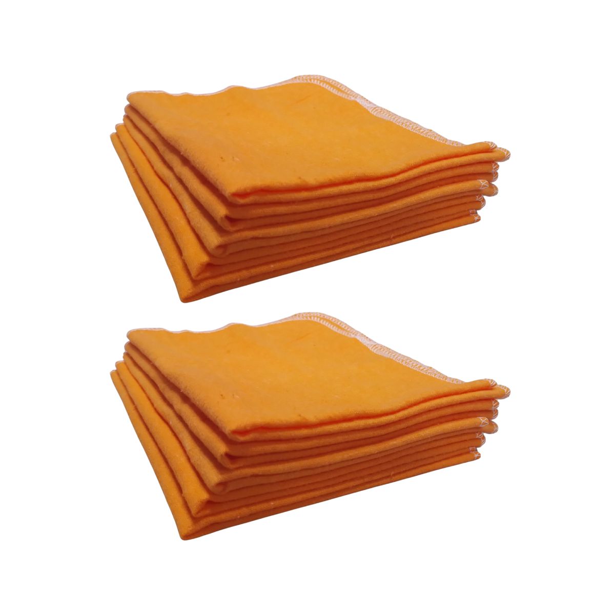 GENERICO - Pack 10 Paños Naranjos Franela  Antipolvo 40x35 – Superficies Limpias y Brillantes