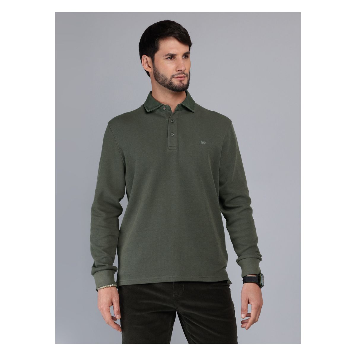 ARROW - Polera Stone Wash Regular Fit Verde Arrow ARROW