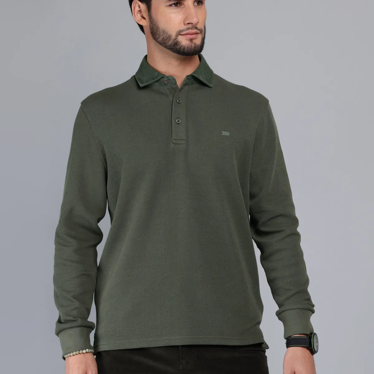 ARROW - Polera Stone Wash Regular Fit Verde Arrow ARROW
