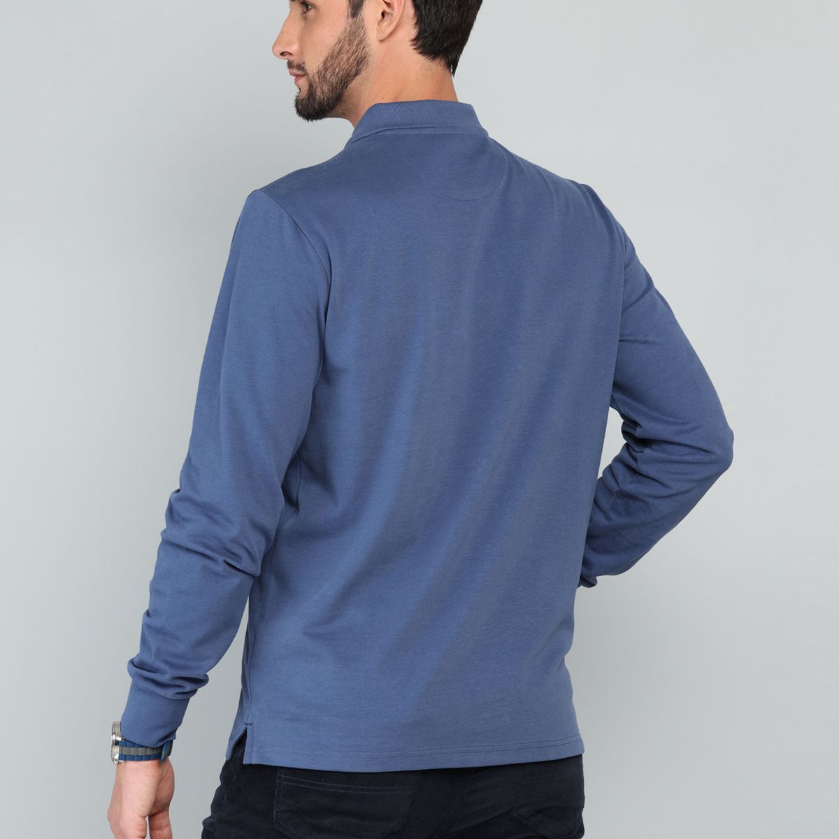 ARROW - Polera Lisa Manga Larga Regular Fit Denim Arrow ARROW