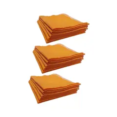 GENERICO - Pack 15 Paños Naranjos Franela Antipolvo 40x35 – Superficies Limpias y Brillantes