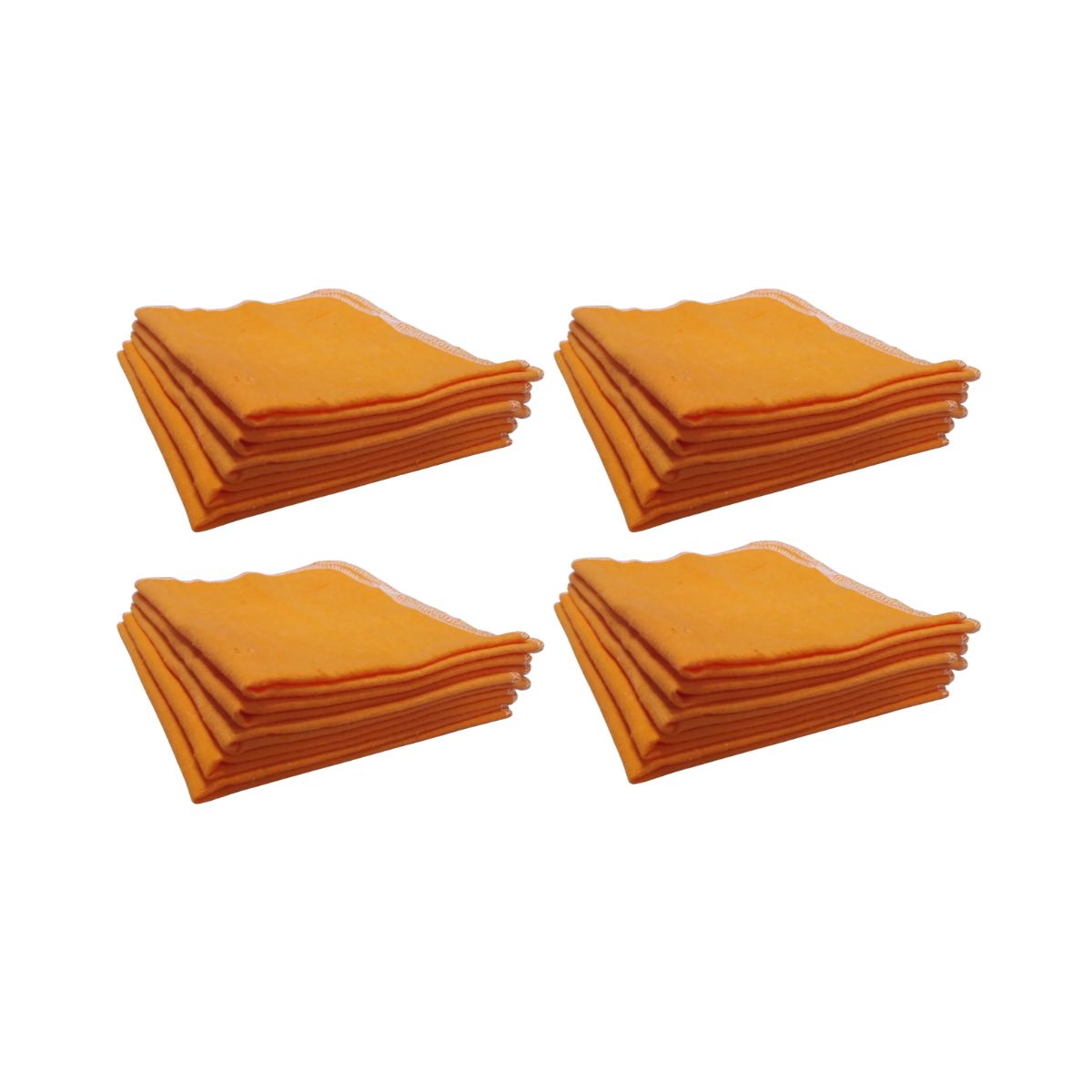 GENERICO - Pack 20 Paños Naranjos Franela   Antipolvo 40x35 – Superficies Limpias y Brillantes