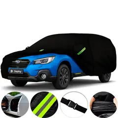 GENERICO - Carpa Cubre Auto Premium Resistencia Total Interior Felpa - Negro - YM