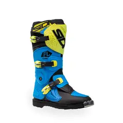SIDI - BOTA FLAME LIGHT BLU LIME NERO juvenil
