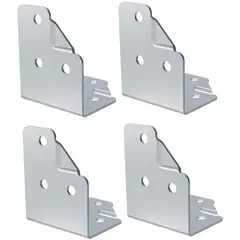 GENERICO - Soporte en L con relieve y 6 agujeros Penn Elcom 4 B-1128