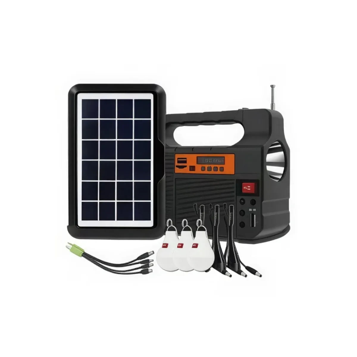 MOVI - Kit Solar de Emergencia Multifunción con Iluminación y Carga