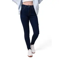 CAT - Jeans Stretch Mujer Mid-Rise Azul Oscuro