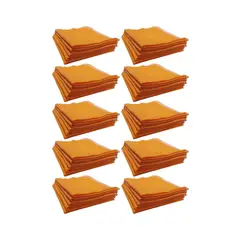 GENERICO - Pack 50 Paños Naranjos Franela Antipolvo 40x35 – Superficies Limpias y Brillantes