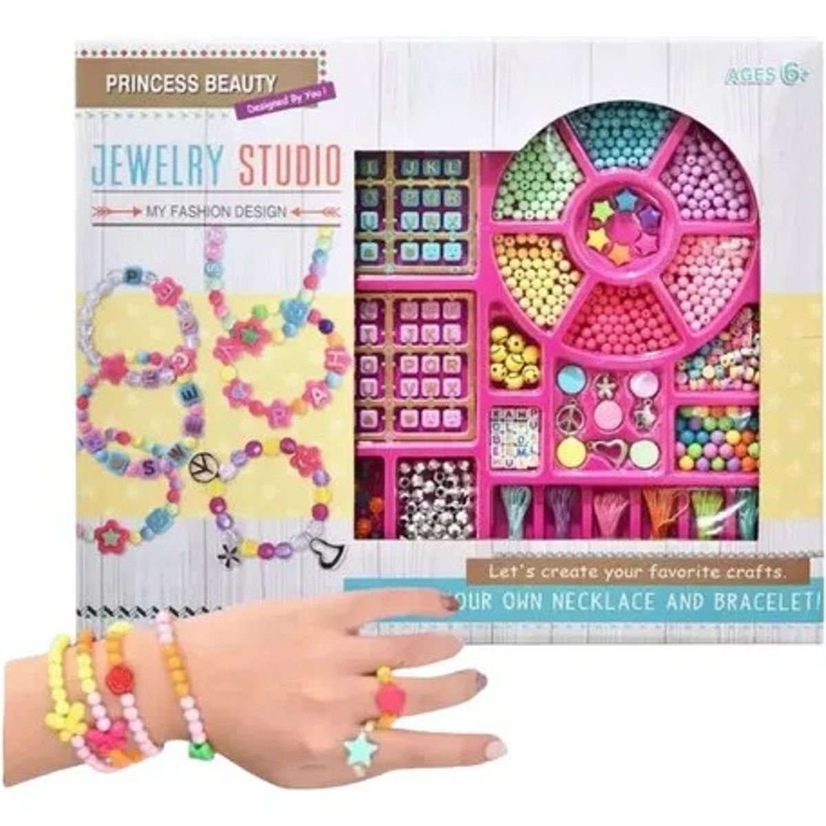 GENERICO - Mostacillas Para Armar Crear Pulseras Collares Niñas Niños