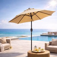 QUITASOL RECTO TERRAZA 2,7 MT Beige