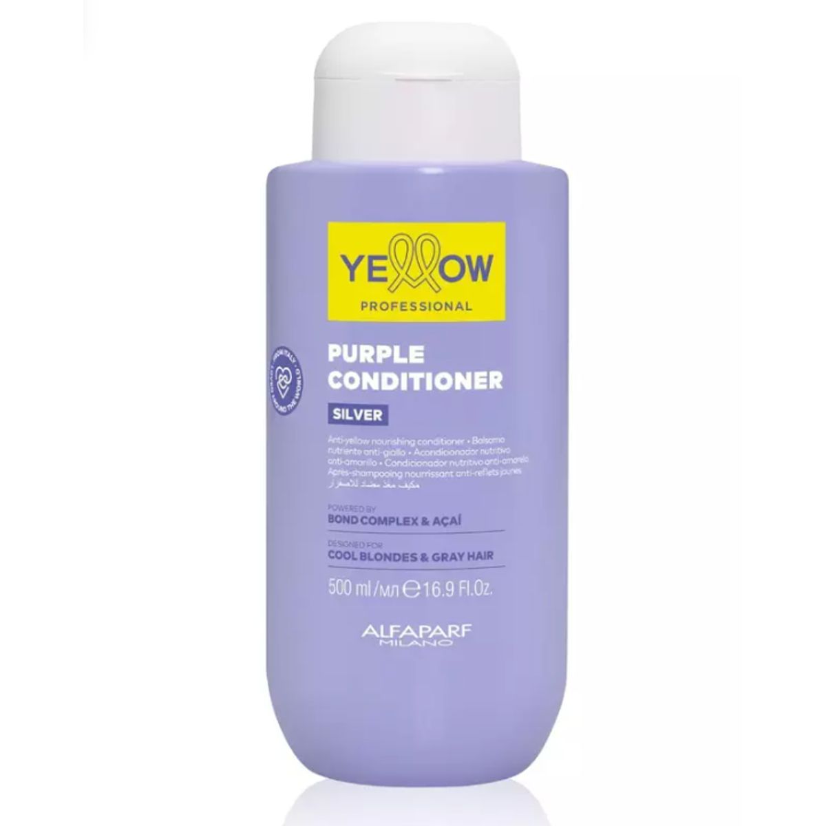 ALFAPARF MILANO - ACONDICIONADOR SILVER YELLOW 500ML ALFAPARF