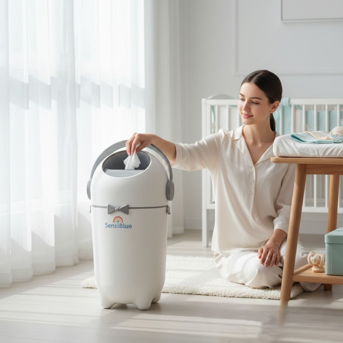 SENSIBLUE - Contenedor de Pañales Hermético Basurero Antiodor - BPA Free