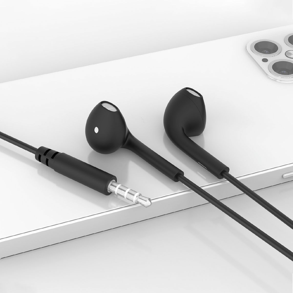 KBOD - Audífonos Con Cable Jack Y Micrófono Para Teléfonos Kbod Fon 10019 Celeste