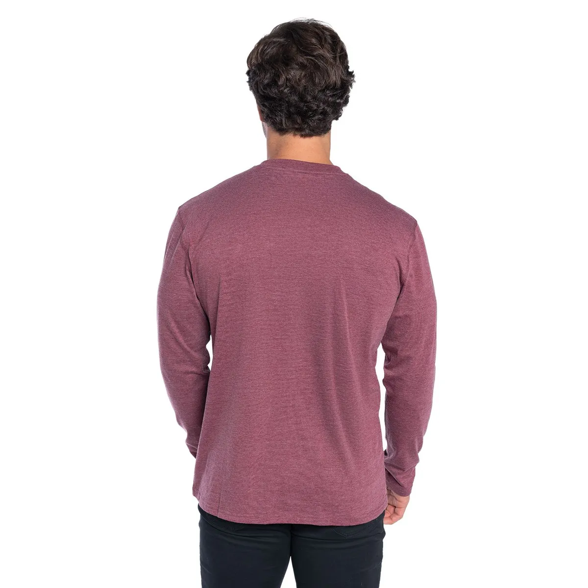 KOTTING - Polera Manga Larga Cuello Redondo Botones Hombre