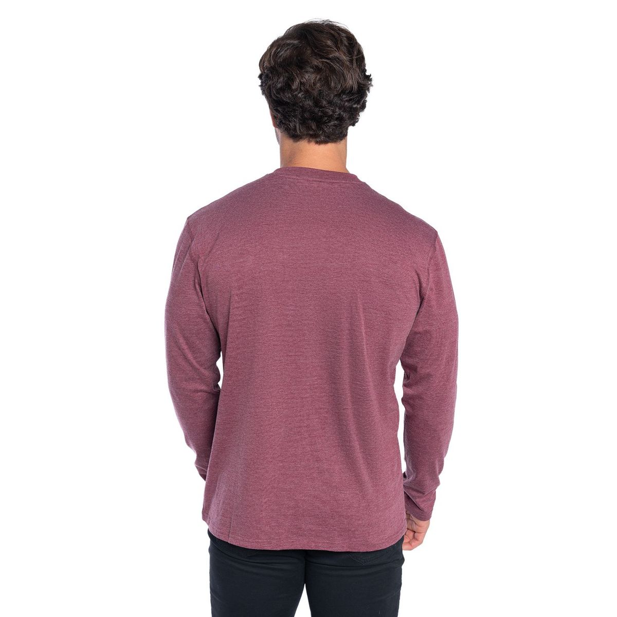 KOTTING - Polera Manga Larga Cuello Redondo Botones Hombre