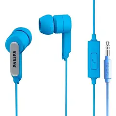 PHILIPS - Audifonos Manos Libres Conexion 3.5mm SHE1405 Azul