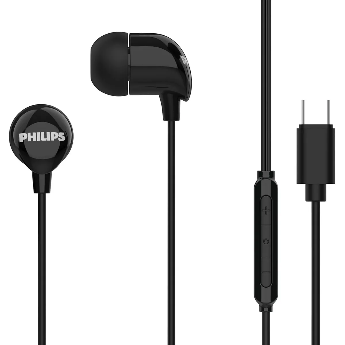 PHILIPS - Audífonos Alambricos Philips Conector USB-C TAE2146BK Negro