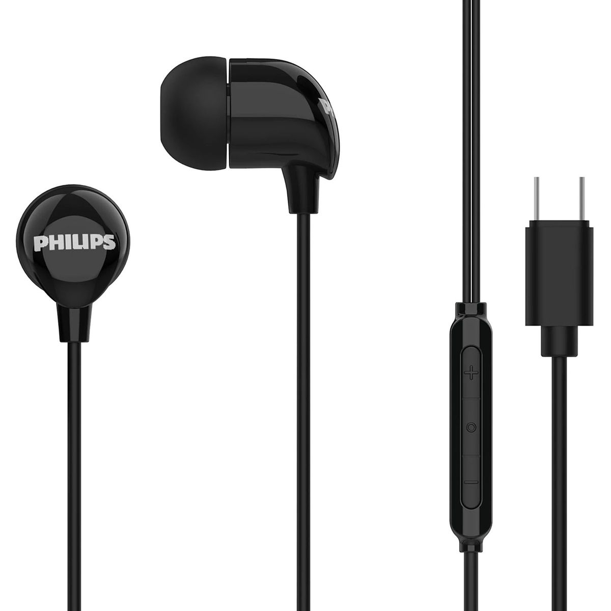 PHILIPS - Audífonos Alambricos Philips Conector USB-C TAE2146BK Negro