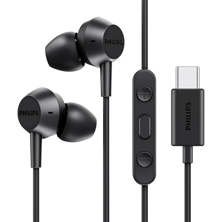 Audífonos Con Cable Alambricos Conector USB-C Negro