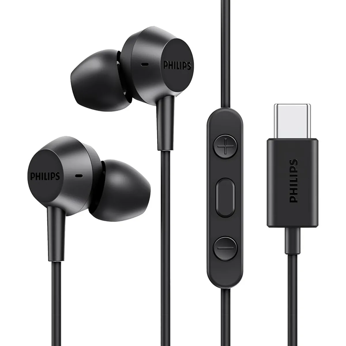 PHILIPS - Audífonos Con Cable Alambricos Philips Conector USB-C Negro