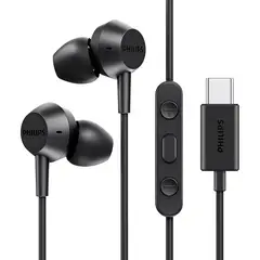 PHILIPS - Audífonos Con Cable Alambricos Conector USB-C Negro