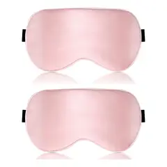 GENERICO - 2pcs Antifaz Para Dormir Para Ojos 100% Pura Seda De Morera BELUG